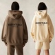 FOG Fear Of God Essentials复线背后LOGO加绒套头卫衣连帽衫21SS