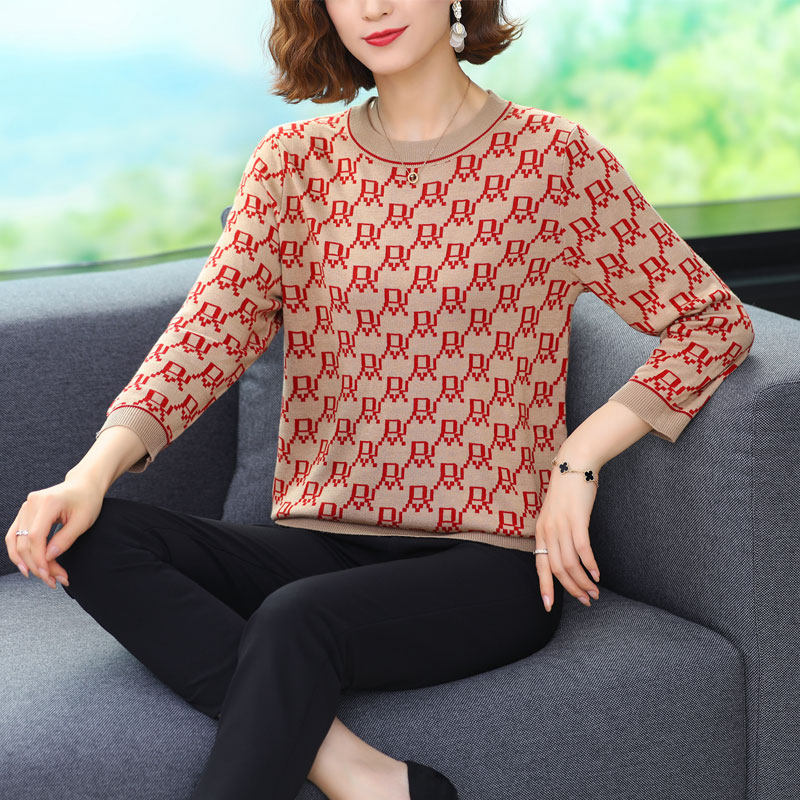 兔皇济民羊毛衫2022春季新款印象草原彦秋仑羊绒衫声雨竹女装毛衣