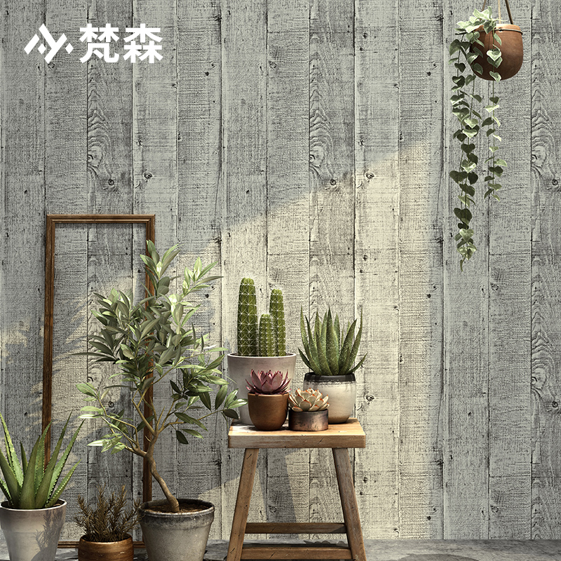 Retro Wood wallpaper Northern Europe style Restaurant Hotel bar a living room Wood Background wall wallpaper Log waterproofin the Decoration main material , Wallpaper , PVC Wallpaper category - from Buy2taobao.com to provide professional Taobao agent buy service
