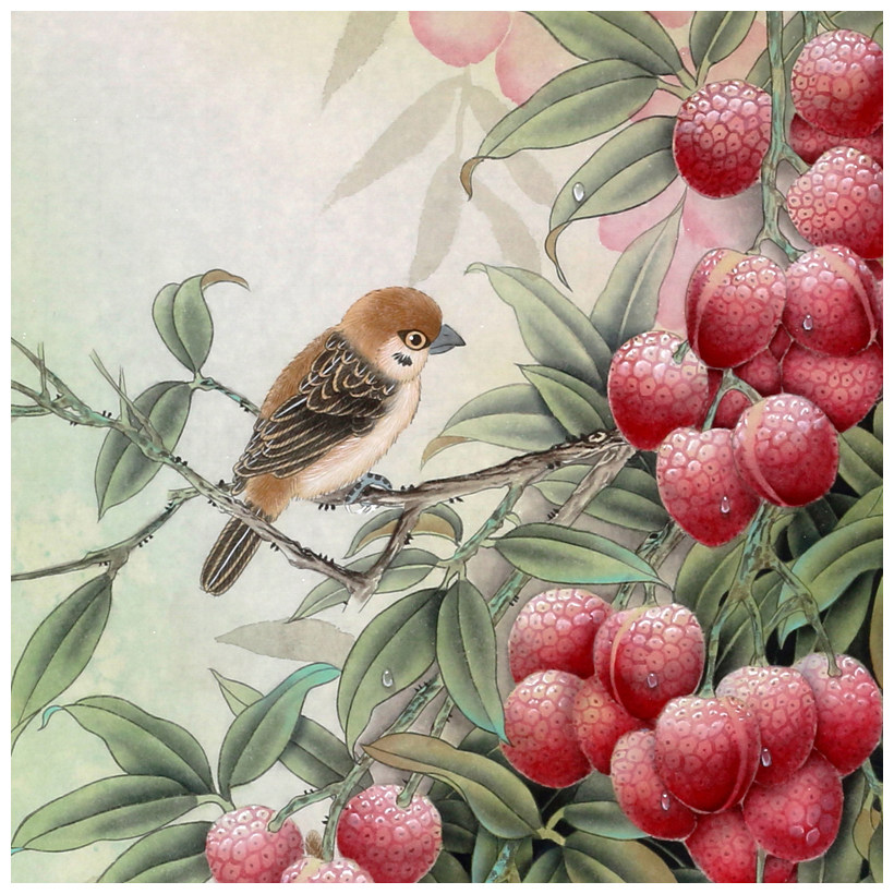 中国美院 李年生《南州六月荔枝丹》国家一级美术师