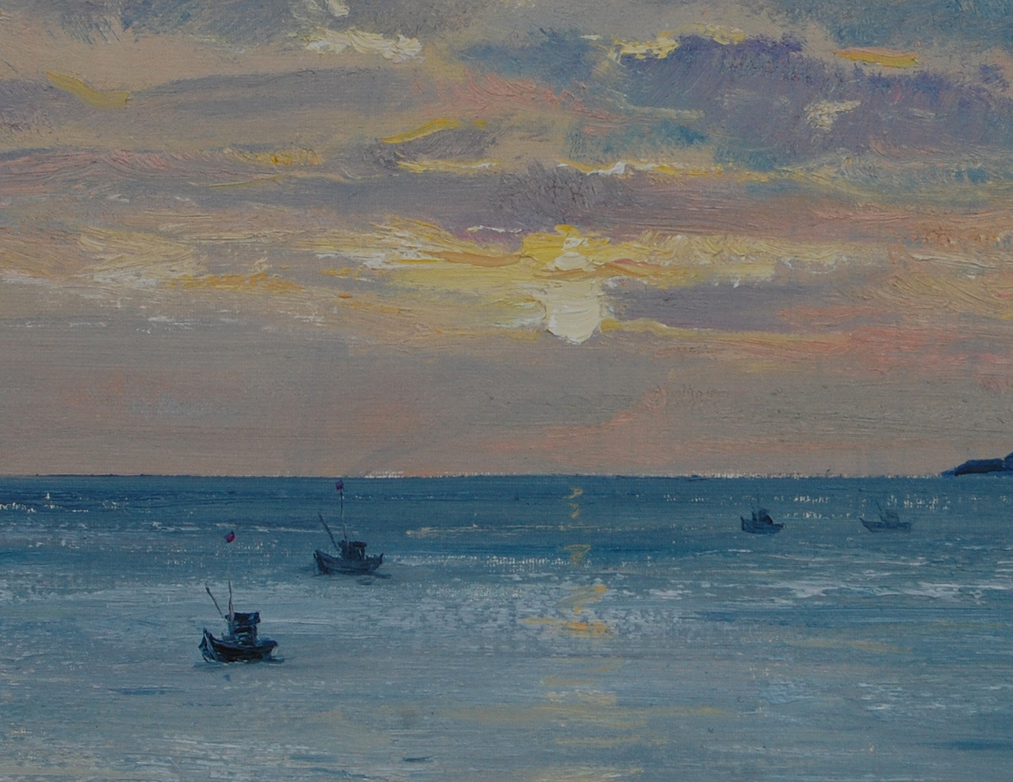 匿名拍卖《曙光》布面油画