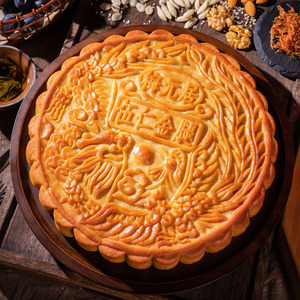 伍仁金腿月饼广式大月饼现货包邮正宗化州伍仁广式果仁拖罗梅元居1