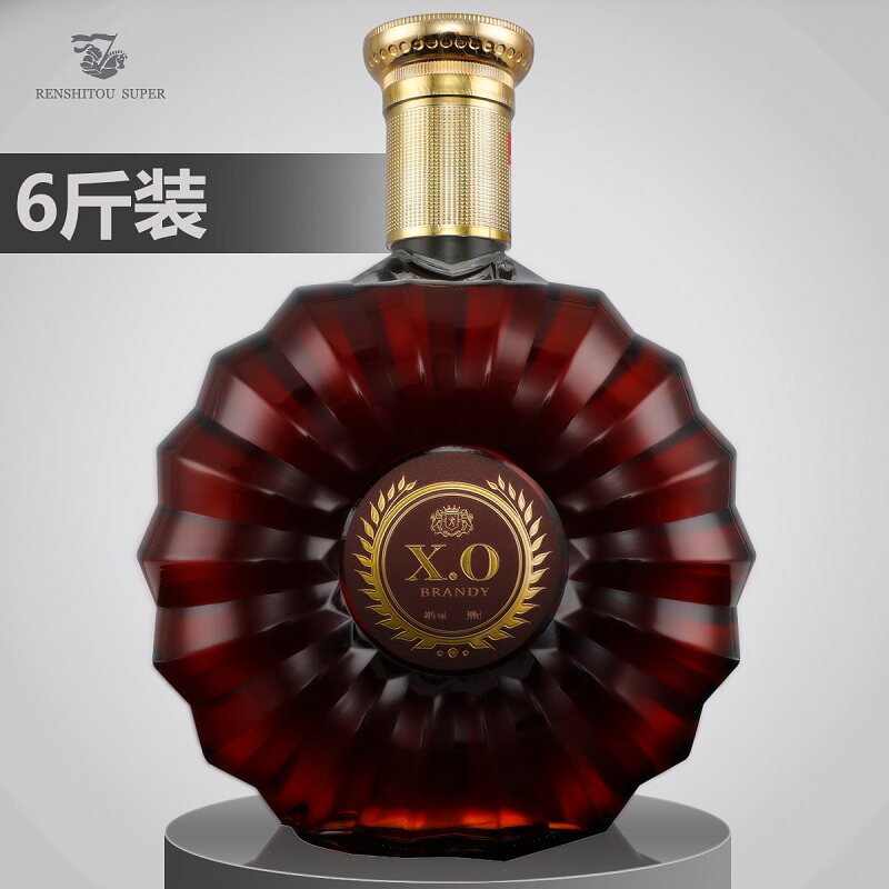 大瓶送礼洋酒礼盒装 法国原液进口酒xo白兰地 【6斤装/3l】