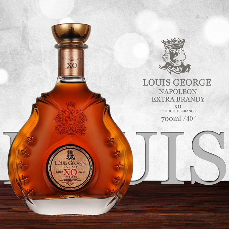 louisgeorge xo白兰地 法国原酒进口洋酒 珍藏版礼盒装700ml