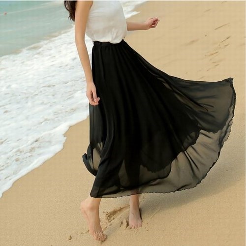 women high waist long skirts ladies beach chiffon dresses|ruв категории Женская одежда, юбка - от Buy2taobao.com для оказания профессиональной услуги покупки агента Taobao