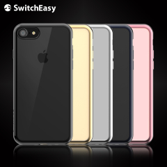 switcheasy iphone7超薄手机壳苹果七PLUS保护磨砂透明防摔女电镀