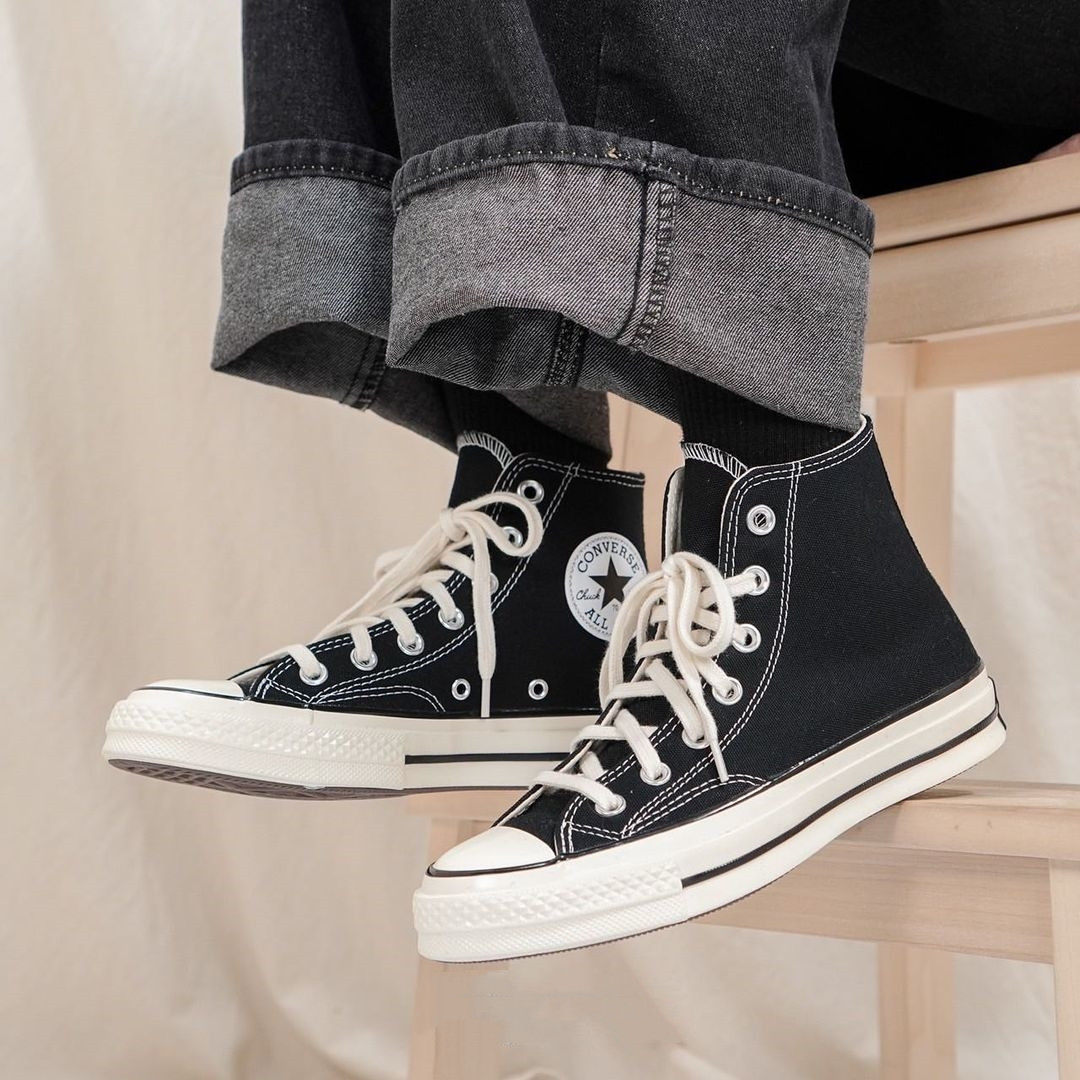 converse匡威1970s经典款黑色高帮162050c低帮162058 男女帆布鞋