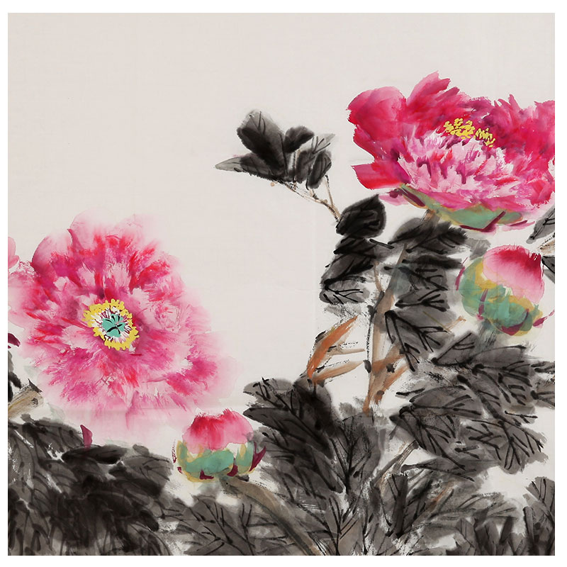 宋孟秋 《牡丹富贵》陕西实力派书画家 933