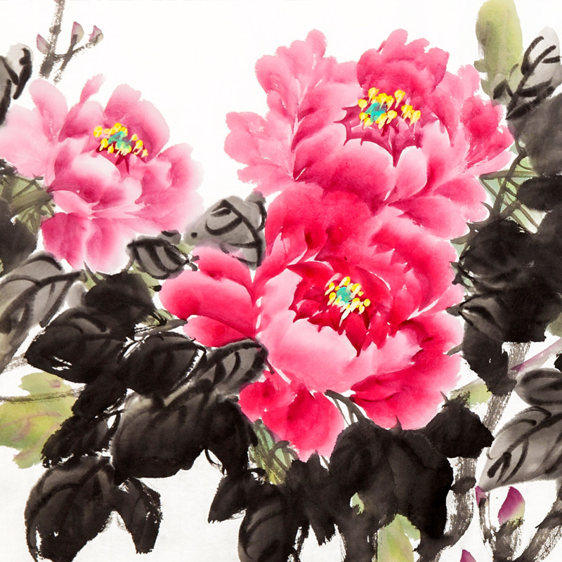 丁玲《紫气东来》陕西美协会员 长安画坛实力派画家 1278