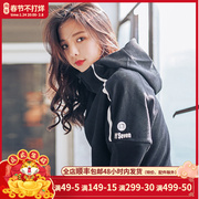 Sports jacket women loose casual hooded fitness running top quick-drying breathable zipper jacket sweater yoga clothes