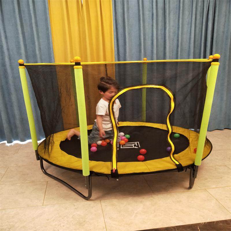 一折跳床蹦床 成人 健身_可折叠小孩蹦蹦床家用儿童室内跳跳床蹦极