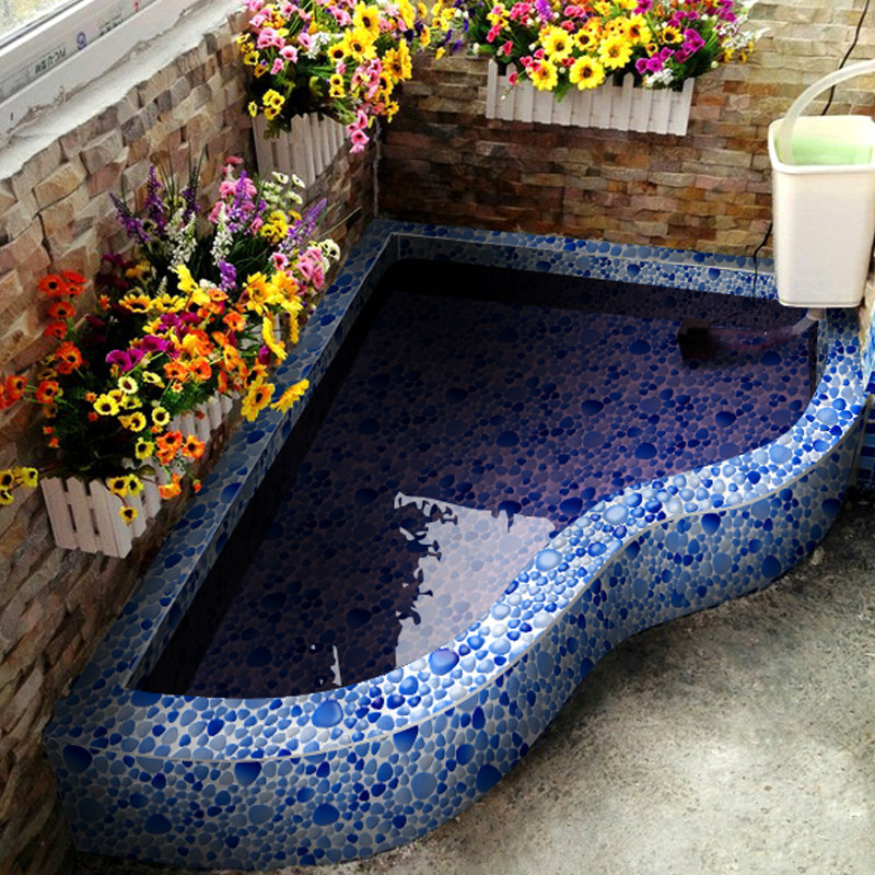 特价陶瓷马赛克鹅卵石瓷砖窑变阳台卫生间水鱼池泳池自由石地中海