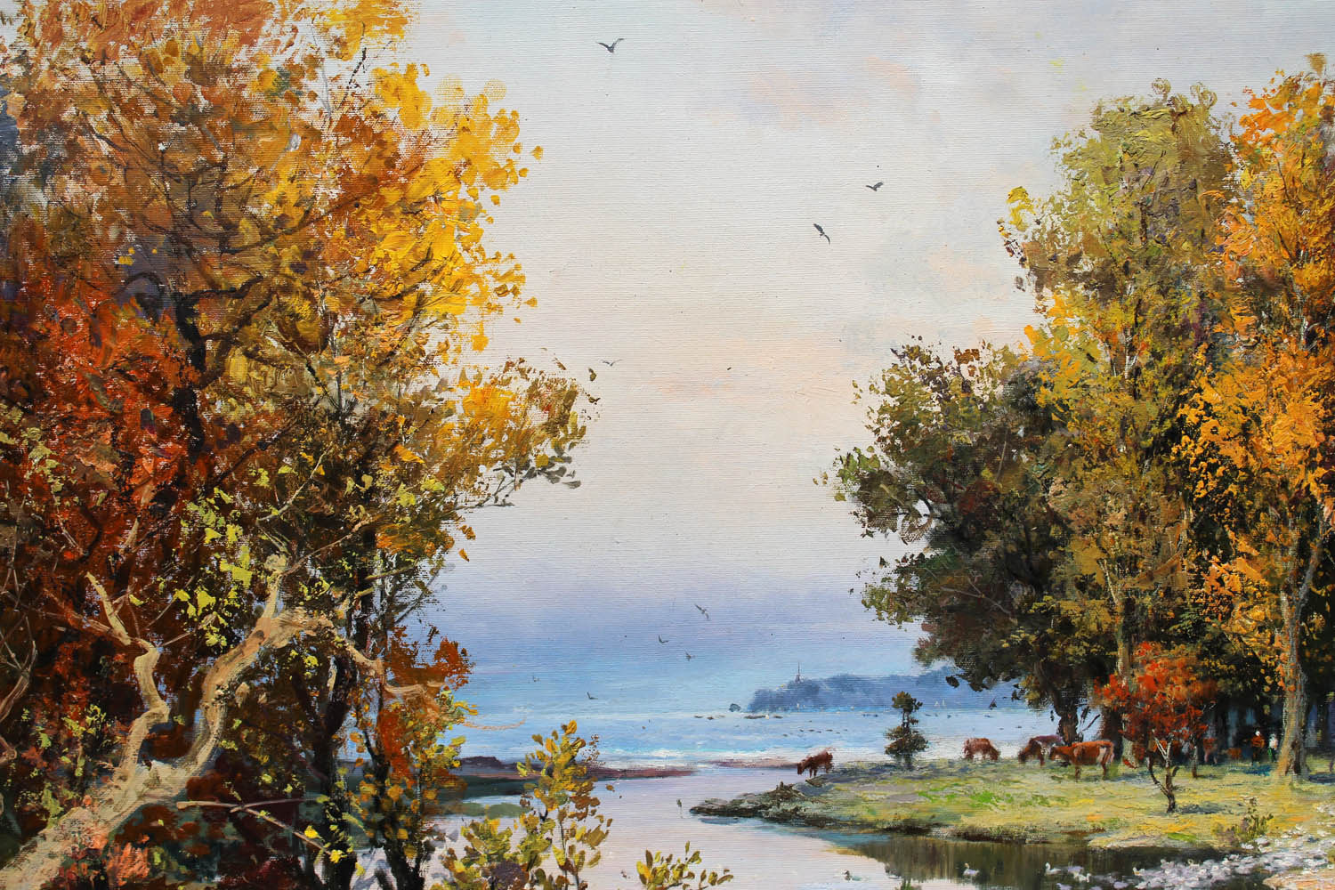 赵美石《沼泽地》朝鲜名家油画力作【白头山出品】