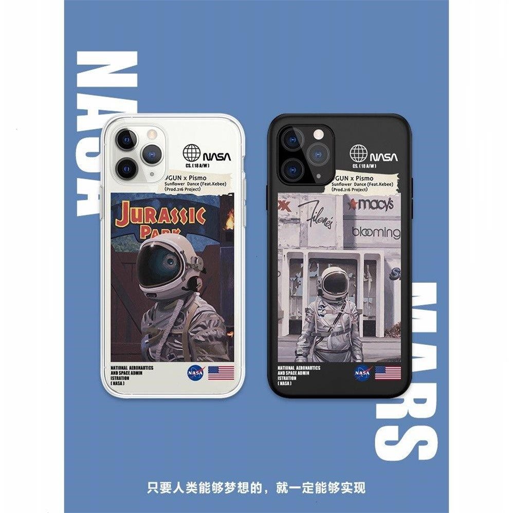 nasa宇航员手机壳适用情侣苹果iphone11华为p40小米10一加67t8pro