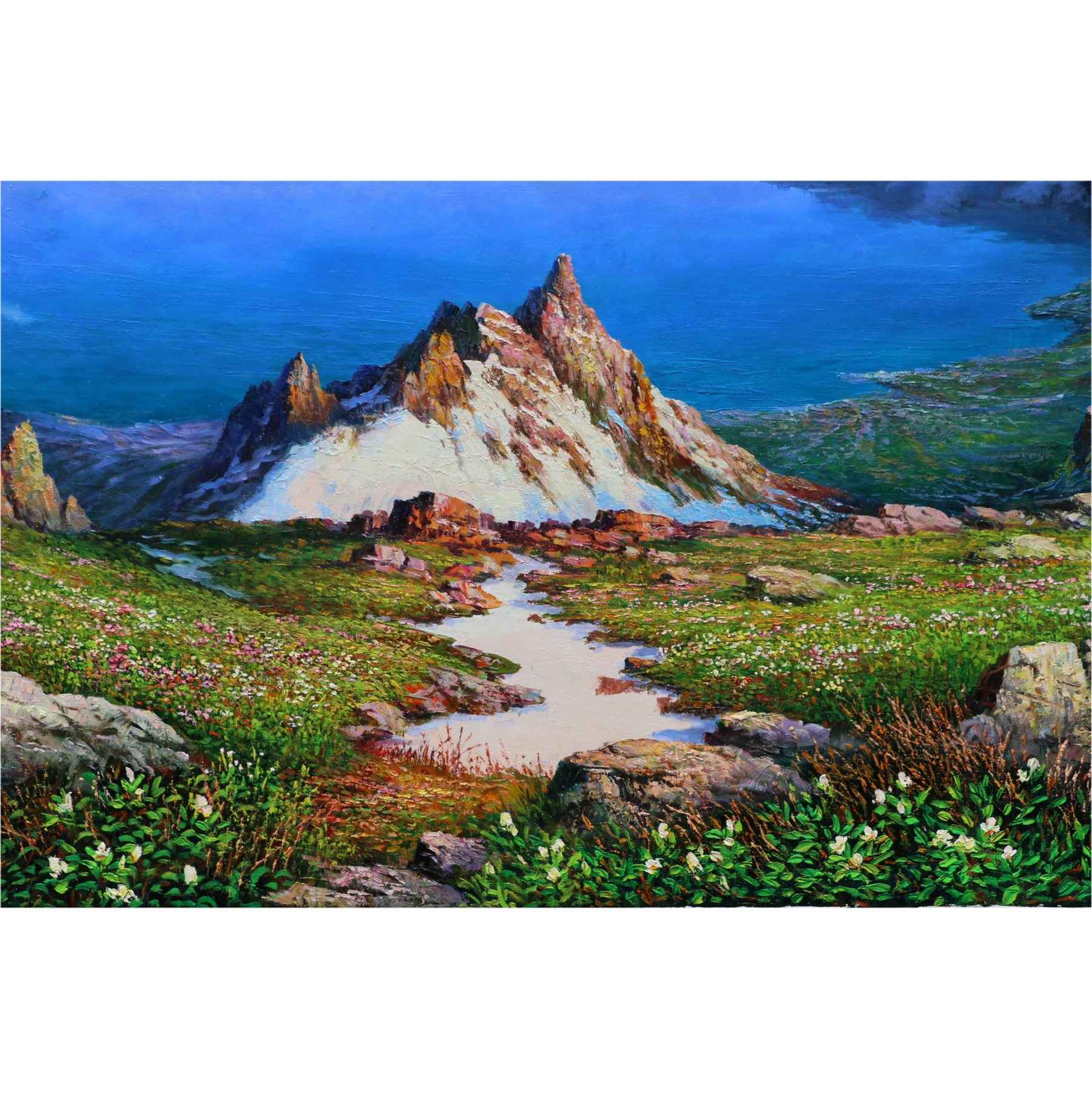 【双十二】(朝鲜)崔光日《白头山》白虎美术创作社