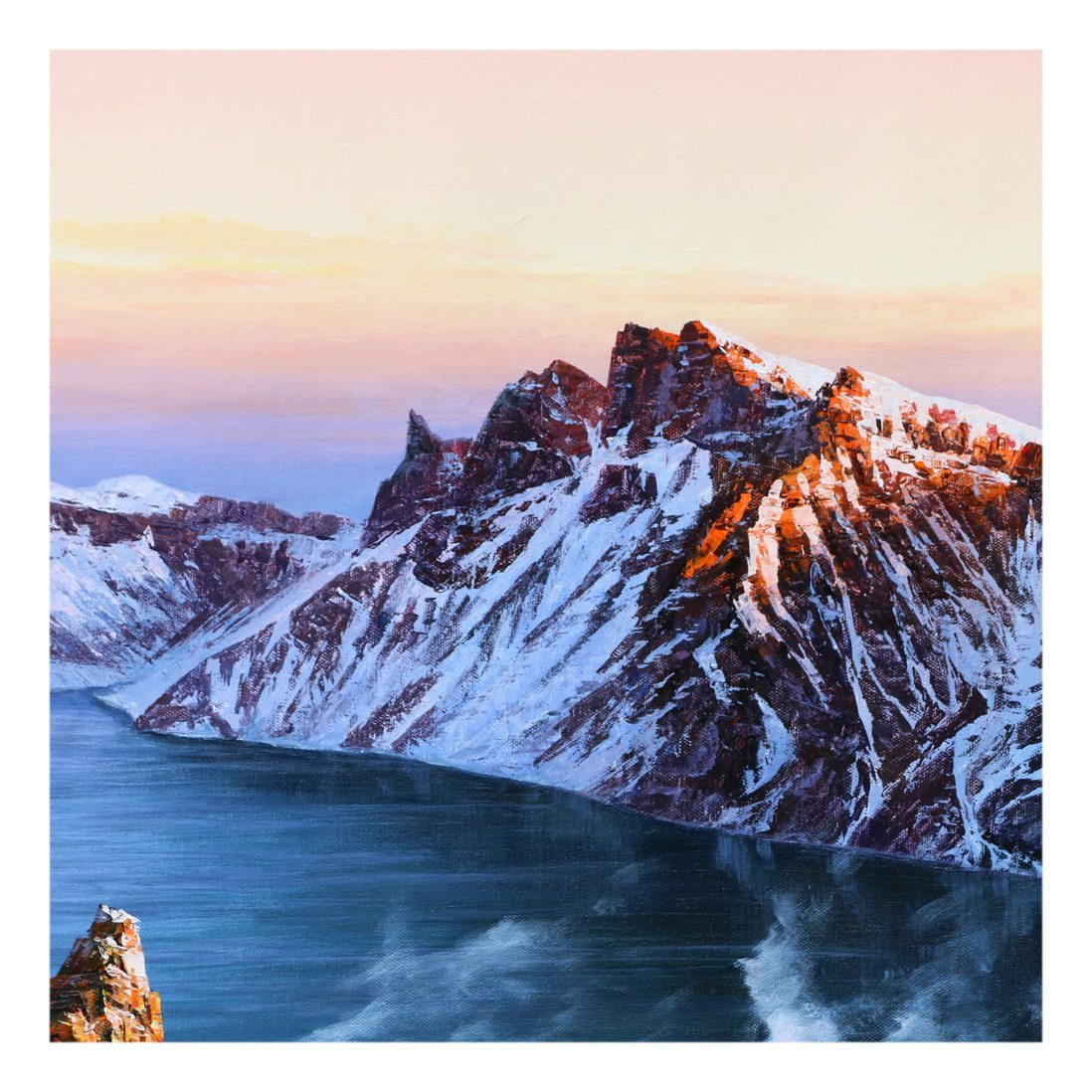 【双十二】(朝鲜)人民艺术家 李春植《白头山-天池》白虎创作社