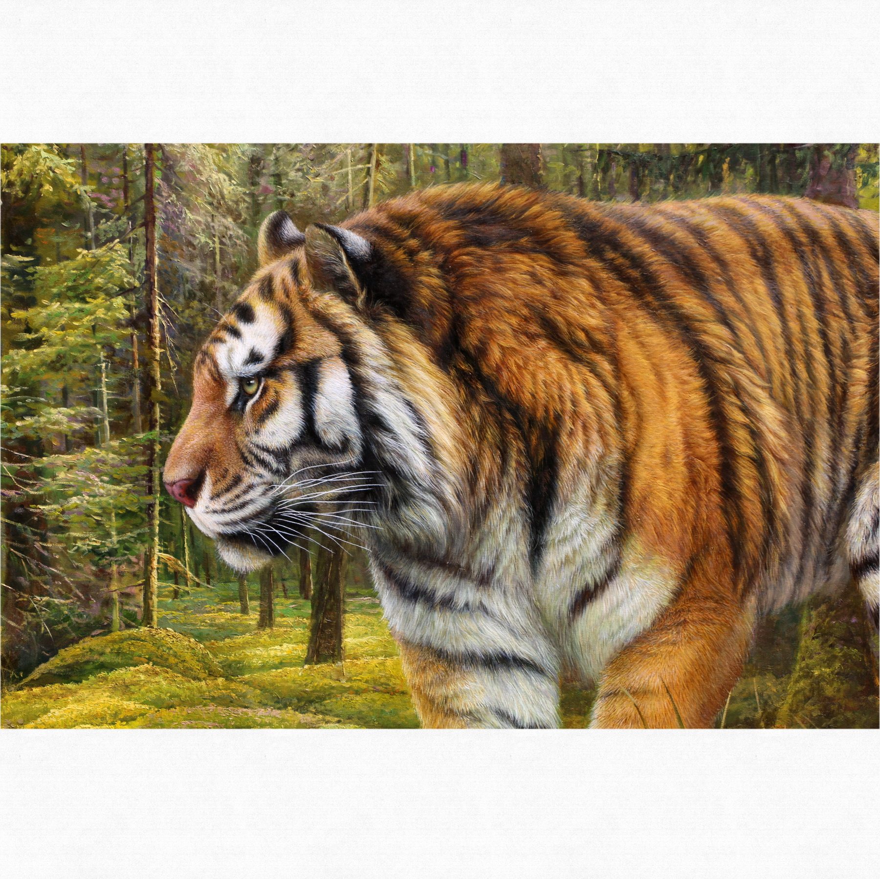 (朝鲜)珍藏品-人民艺术家金勋《老虎》万寿台创作社 大卫画廊