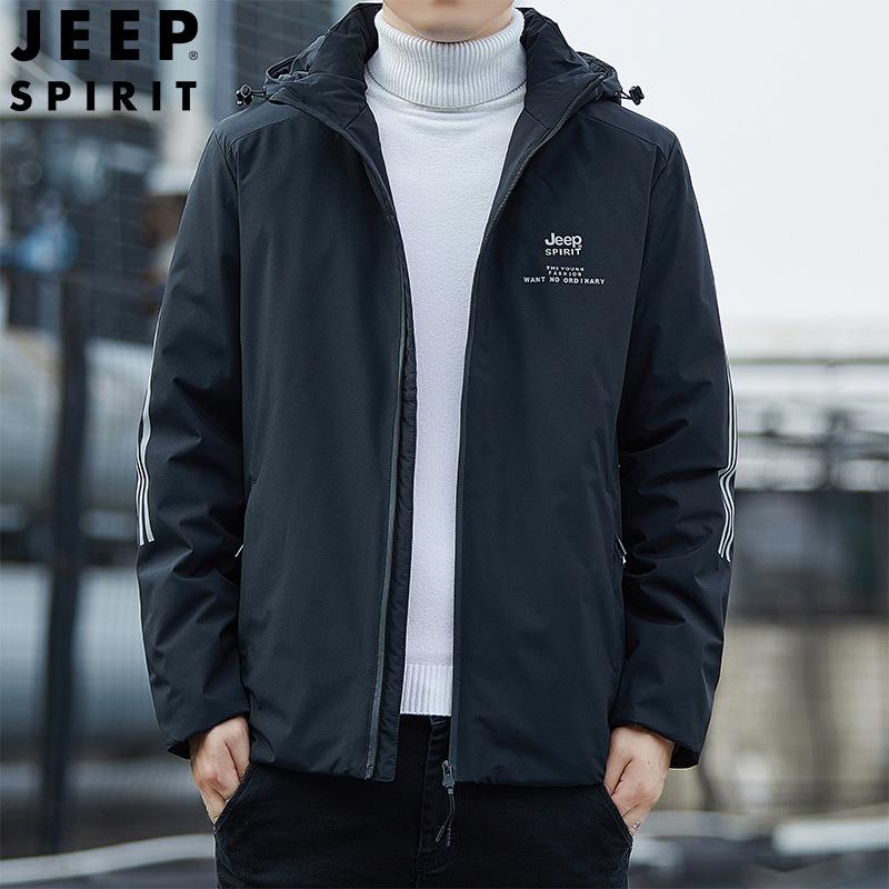 JEEP吉普JEEP SPIRIT羽绒服男百搭羽绒服男冬季时尚连帽外套潮HL