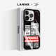 Lanwk适用于苹果14promax手机壳新款iphone14透明硅胶磁吸防摔iphone13promax小众高级感Magsafe保护套标签