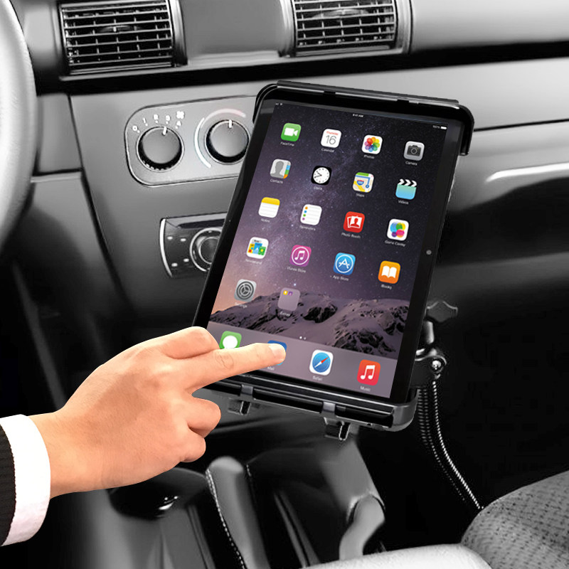 美国ram副驾座椅滑轨安装车载越野改装通用型平板电脑金属支架