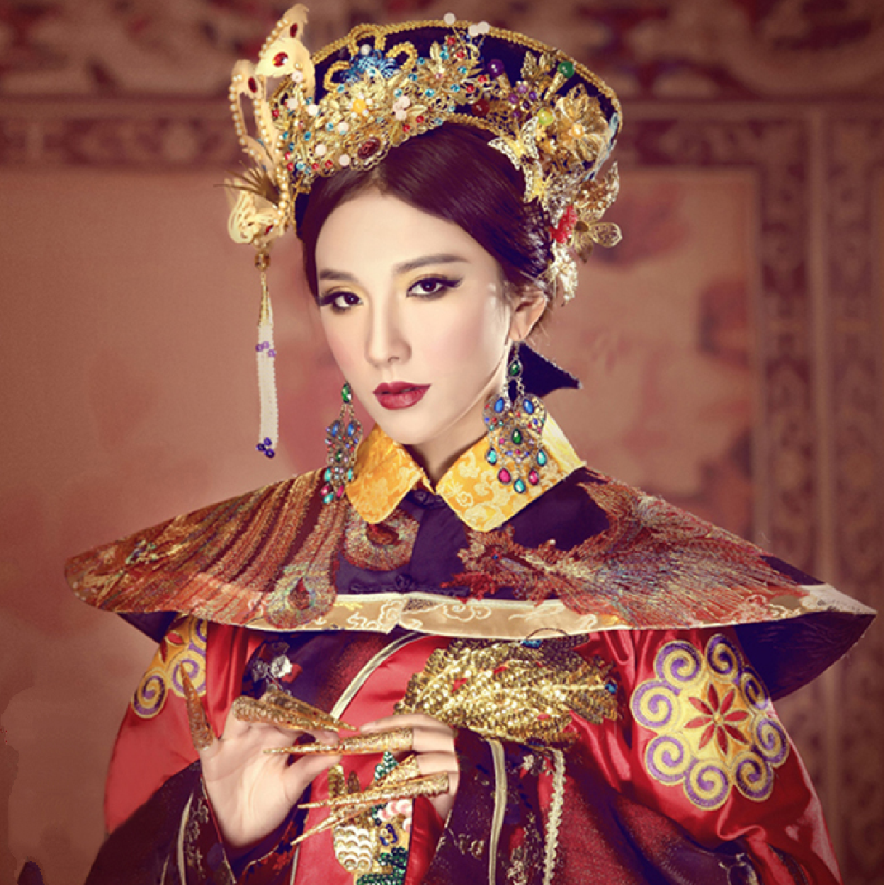 北京出租服皇后装女古装清朝格格福晋喜服甄嬛传同款婚服贵妃装