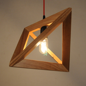 日式吊灯禅意木质灯创意餐厅吊灯北欧原木灯具料理店实木榻榻米灯