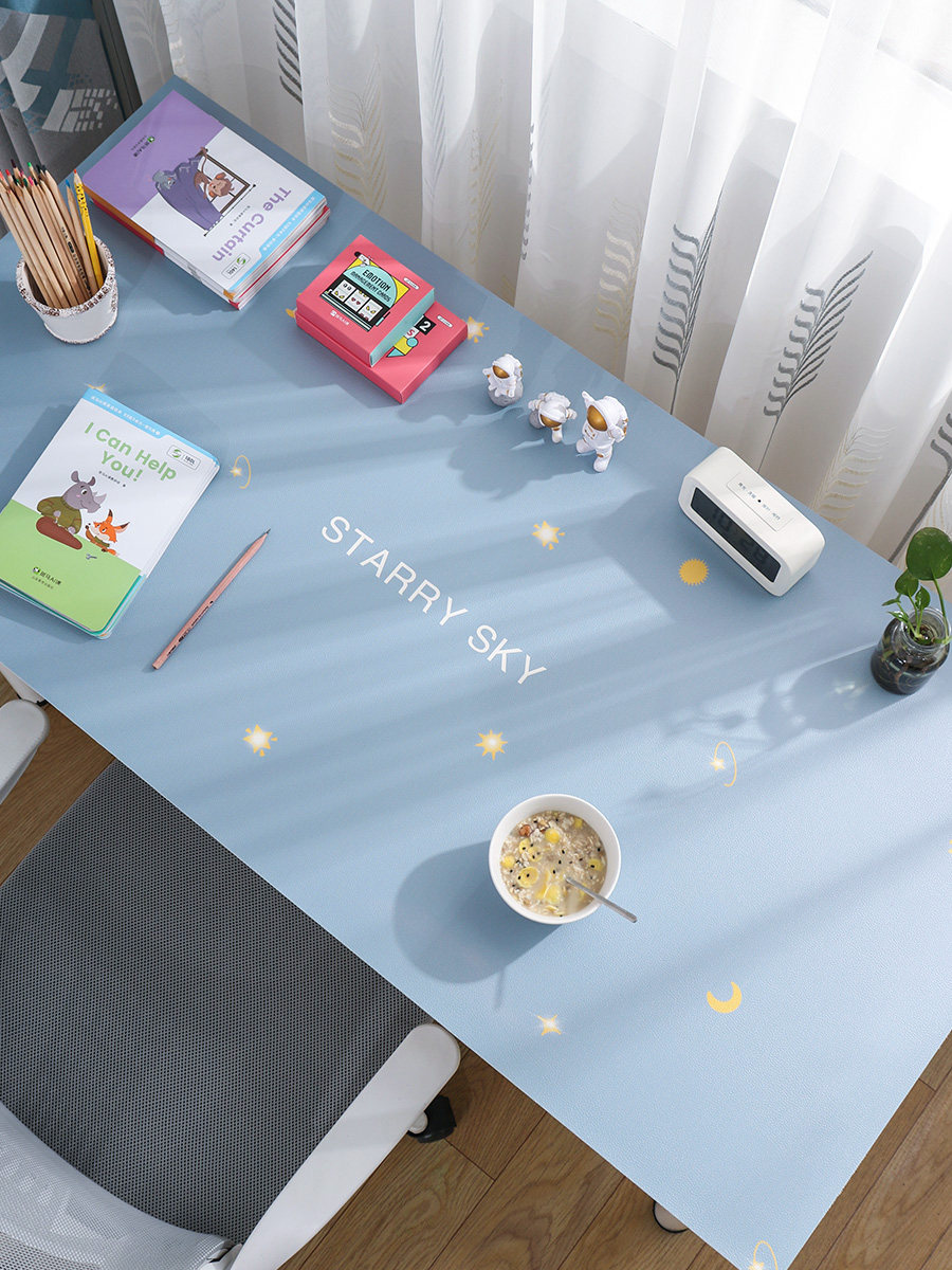 办公桌垫星星皮革桌垫桌布防水防油免洗餐桌垫防烫桌面垫茶几垫