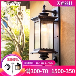 户外壁灯防水庭院灯中式外墙大门口花园别墅露台门柱室外阳台墙灯