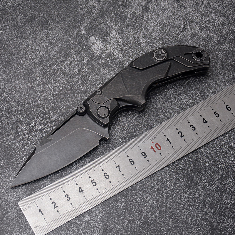 fs瑶光折刀tc4钛合金变形折叠刀edc户外随身携带m390高硬度粉末钢