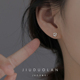 高级感玫瑰花925银针耳钉女养耳洞精致气质耳环2024年新款耳饰品