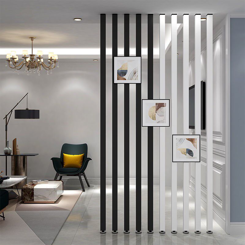 隔断轻奢创意简约现代办公室屏风金属隔断客厅创意玄关装饰分割立