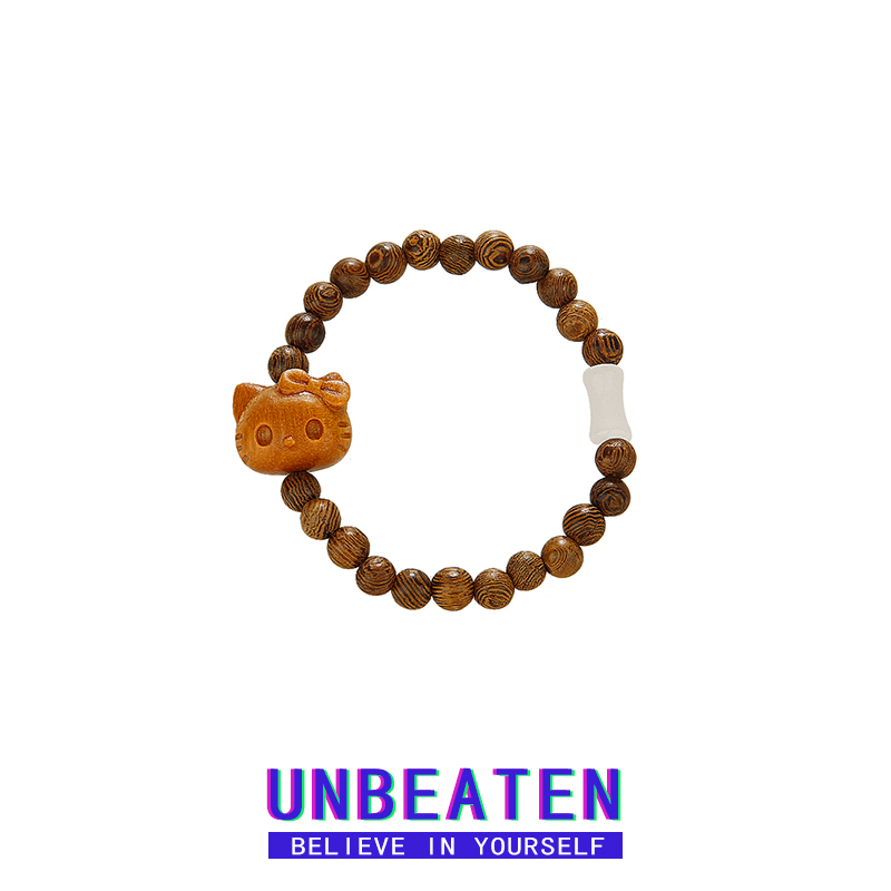 UNBEATEN新中式猫咪串珠手链