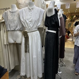 韩国 设计款套装裙女中式立领挺括短款上衣高腰半裙两件套装长裙