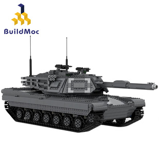 BuildMOC拼装积木玩具军事装备搭桥架桥坦克车特种工兵部队装甲车