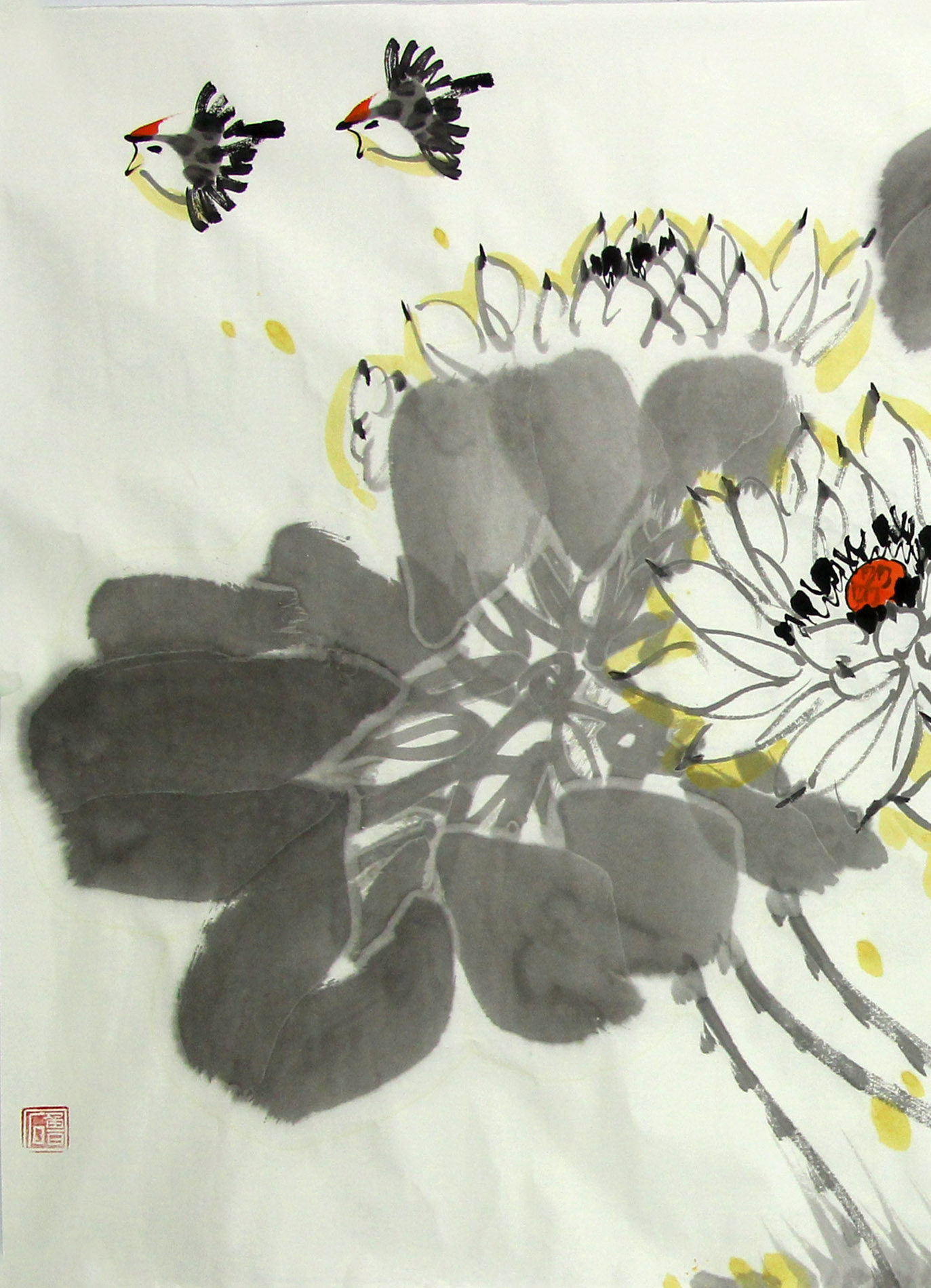 刘德功《荷花》中国画家97百杰