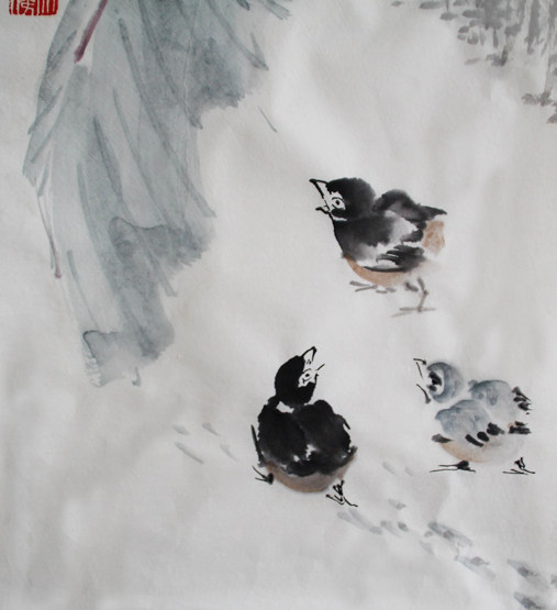 当代著名国画家 徐少俊 《趣在深处》