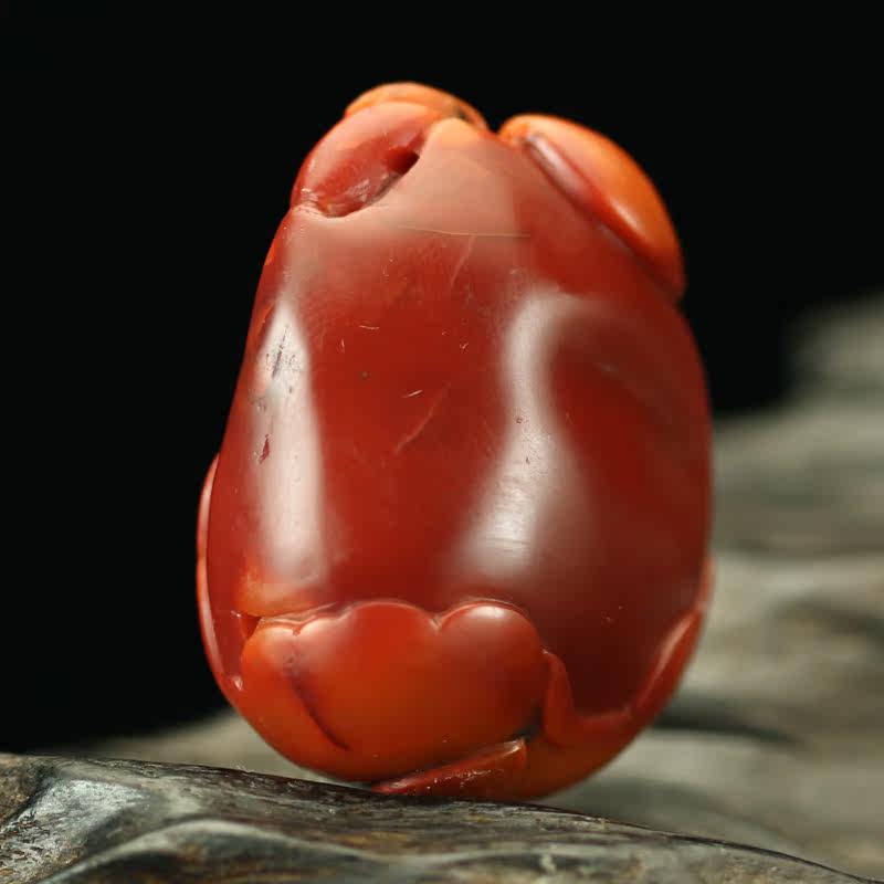 27克 四川南红玛瑙喜报三元挂件 【玖品缘】