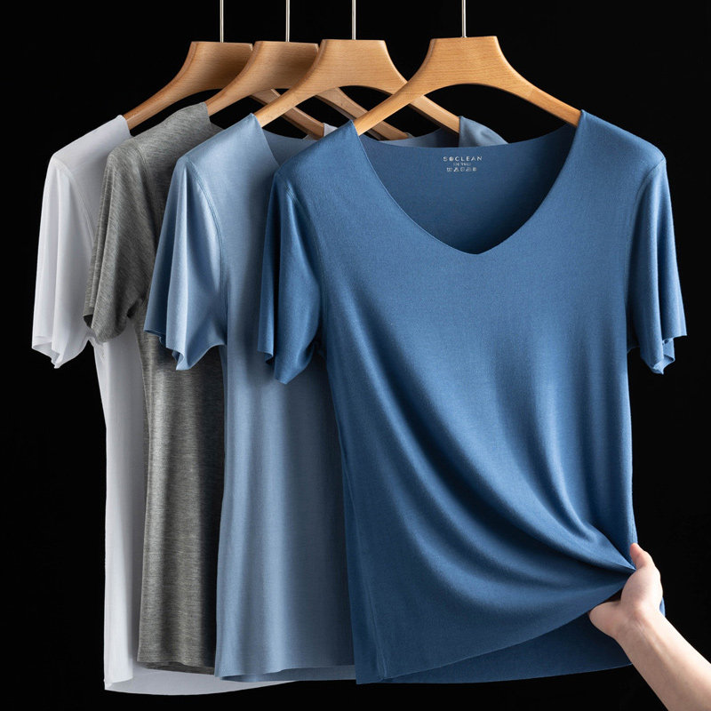 短袖男汗衫白色