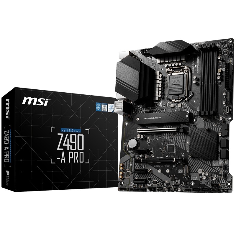 msi/微星z490主板 1200针大板 配英特尔十代i5-10600k/i7-10700kf
