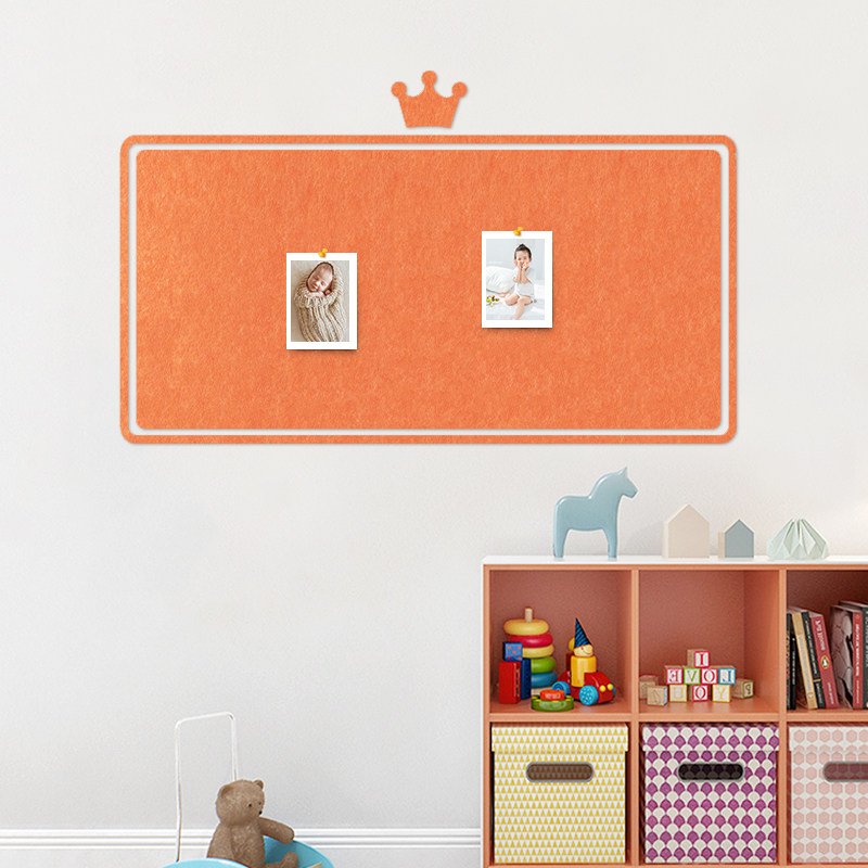 软木板毛毡墙贴留言板幼儿园主题墙板照片墙软木板墙贴背景展示板-mc