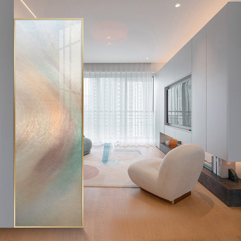 隔断玄关入户磨砂双面透光钢化玻璃背景墙已售12新品淘宝￥428折后价