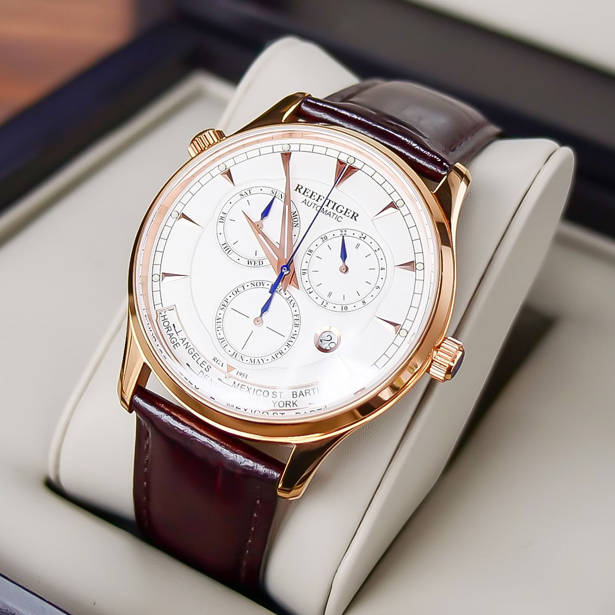 手表男士机械表男皮表带优惠券爱比价妈妈