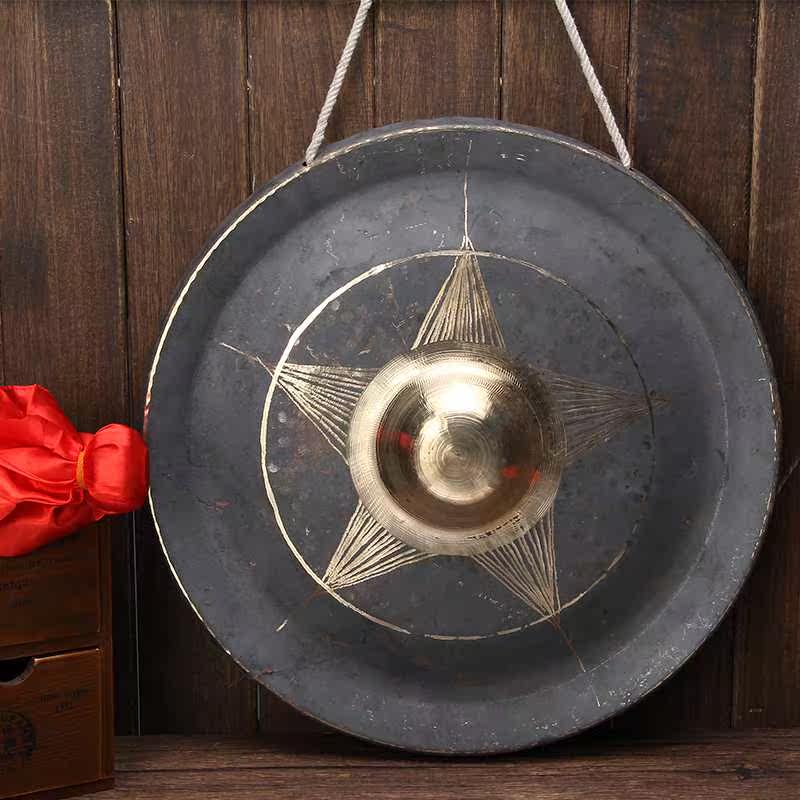 铜锣35cm包锣40公分青铜厘米手工老锣老式大锣开道锣