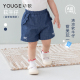 【软牛仔】幼歌夏季新品婴幼儿透气简约柔软薄牛仔短裤全棉五分裤