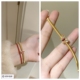 软金属的魅力3mm金铉线菱格鸽血红马眼蝴蝶手链女925银镀18K黄金