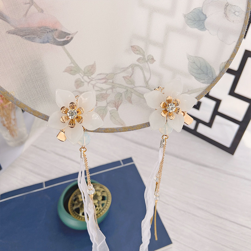 流苏夹子头饰古风对夹优惠券爱比价妈妈