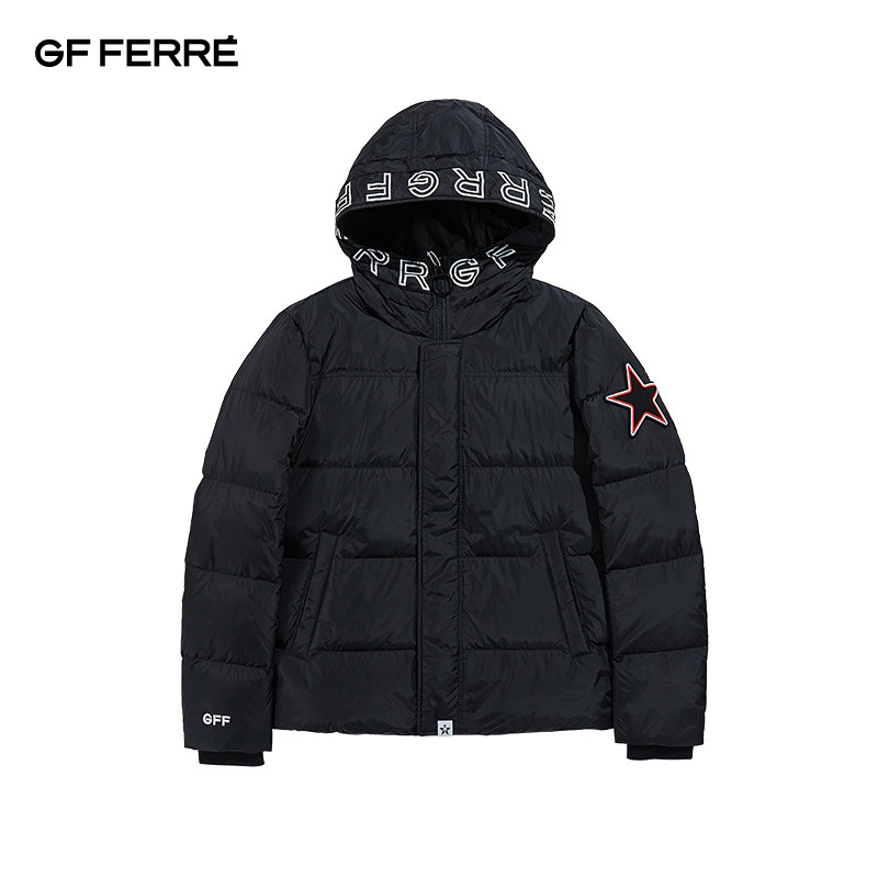 ferre意大利轻奢潮牌男装纯色厚款外套立领保暖羽绒服 原价2790元