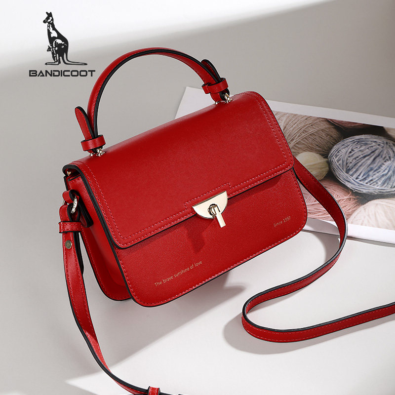bandicoot袋鼠手提小方包女包单肩包2021新款时尚韩版斜挎小包女
