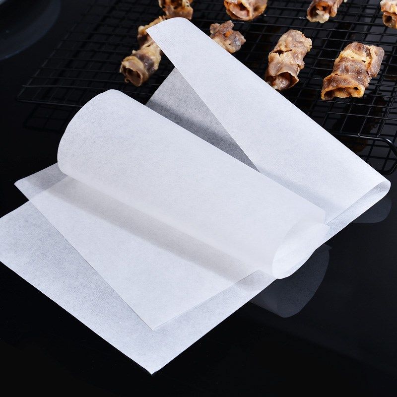 奥美优耐高温硅油纸吸油纸烧烤架烤肉纸烤盘纸烹饪烘焙用纸100张