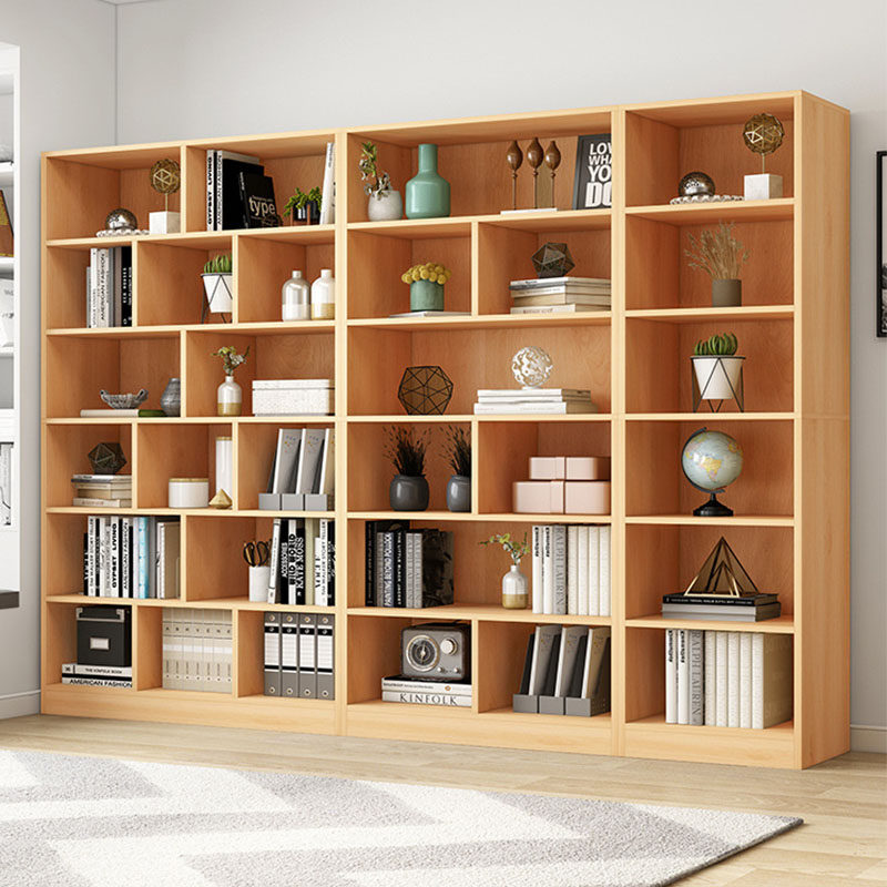 书架书柜柜子木质落地简约创意办公室及家庭客厅多层组合式置物架